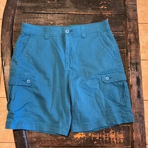 St. John's Bay Teal Cargo Shorts for Men